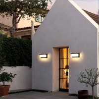 Rosysky Outdoor Porch Wall Light Modern Led Wall Sconces 18W 3000K Wall Mounted Wall Lamp Aluminum Wall Lights Fixtures Suitable For Garage, Living Room, Terrace