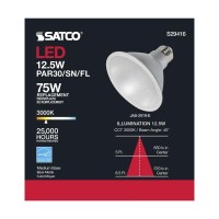 Satco 3.74 Inch 12.5W Par30Sn Led Medium Base Replacement Lamp