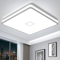 Airand Led Ceiling Light Fixtures Flush Mount 128Inch 24W Bright White Square Led Ceiling Lamp 5000K 2050Lm Daylight Waterproo