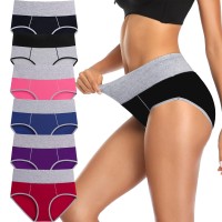 HIgHQUALITY FABRIc These high waist cotton briefs underwear made of 95 cotton 5 Spandex comfortable and healthy are two of the most important features of these pantiesFASHION DESIgN Full back coverage and high waist design nicely shows the hips and keeps 