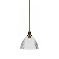 Carina Stem Hung Pendant In New Age Brass Finish With 10.75