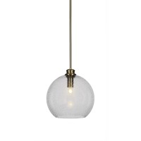 Kimbro Stem Hung Pendant In New Age Brass Finish With 11.75