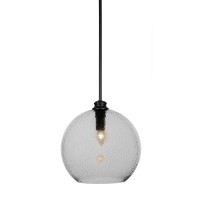 Kimbro Stem Hung Pendant In Matte Black Finish With 13.75