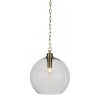 Kimbro Chain Hung Pendant In New Age Brass Finish With 13.75