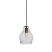 Palisade Stem Hung Pendant In Brushed Nickel Finish With 7.5