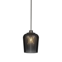 Cordova Stem Hung Pendant In Brushed Nickel Finish With 9