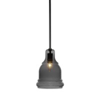 Palisade Stem Hung Pendant In Matte Black Finish With 7.25