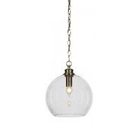 Kimbro Chain Hung Pendant In New Age Brass Finish With 11.75