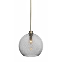 Kimbro Stem Hung Pendant In New Age Brass Finish With 13.75