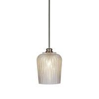 Cordova Stem Hung Pendant In Brushed Nickel Finish With 9