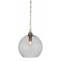 Kimbro Chain Hung Pendant In New Age Brass Finish With 13.75