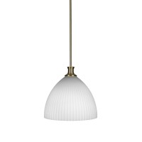 Carina Stem Hung Pendant In New Age Brass Finish With 14