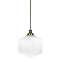 Carina Stem Hung Pendant In New Age Brass Finish With 14