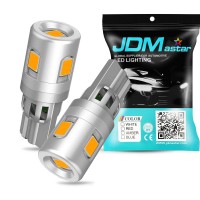 Jdm Astar 5Gs High Performance 1:1 Design 3030-5Smd 194 168 2825 W5W T10 Brgiht Yellow Led Bulbs