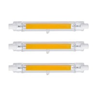 Ctkcom 118Mm/4.65In R7S Led Bulb (3 Pack) 110V 15W Warm White 3000K T3 J Type Halogen Bulb Replacement 150W Halogen Bulb Equivalent Double Ended