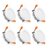 Birray 2 Inch Led Recessed Lighting, 3000K Warm White, 3W(35W Halogen Equivalent) Dimmable Led Downlight, Cri80, Led Ceiling Lights With Led Driver (6 Pack)