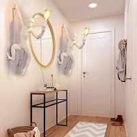 CHABEI Industrial Wall Lighting Fixture Vintage Resin Monkey Light Wall Lamp for Living Room Childrens Kids Bedroom Club Decoration