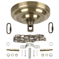 Rojoser Heavy Duty Canopy Kit And 3.2 Feet Pendant Light Fixture Chain For Chandelier Or Swag Light Fixtures,Vintage Bronzer