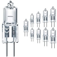 G4 Light Bulb, G4 Halogen Bulbs 20W, 10Pcs G4 Bulb 12V Ac/Dc Dimmable, G4 Bi-Pin Base 2800K Warm White With Long Lasting Lifetime, High Brightness 300Lm T3 Jc Type, G4 Light For Cabinet Light Bulbs.