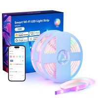 Smart Led Strip Lights Works With Apple Homekit 328Ft Wifi Rgb Strip Compatible With Siri Alexagoogle And Smartthings App