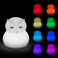 Tianhaixing Animalshaped Big Night Light For Childrenadults Rechargeable Led Soft Silicone Bpa Free Bedside Lamp Adjustabl