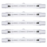 Gmy R7S Halogen Bulbs 78Mm T3 100W 120V Dimmable J-Type Linear Warm White Double Ended R7S Bulbs For Security And Work Lights, Floodlight, Floor Lamps, Landscape Lights, Ceiling Lights 5 Pack