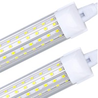 2Pack Led Shop Light 2Ft 28W 3500Lm 6000Kcold White T8 Led Light Fixture Clear Cover Ceiling And Utility Shop Light Lin