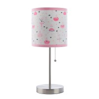 Heritage Kids Ballerina Printed Linen Shade Stick Table Lamp