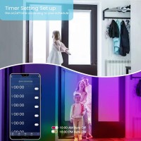 Gupup 50 Ft Led Strip Lights,Bluetooth Led Lights For Bedroom, Color Changing Light Strip With Music Sync, Phone Controller And Ir Remote(App+Remote +Mic).