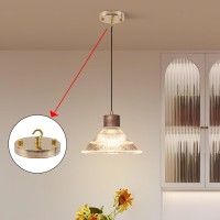 Quluxe 4 Inch Light Canopy Kit Vintage Chandelier Ceiling Plate With Hook Retro Pendant Light Canopy Kit With All Mounting Har