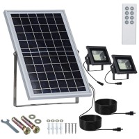 Solar Floodlights Outdoor Remote Control 10W 13.6