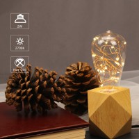 Ruiaotd Led E26 Fairy Light Bulb 2W St64 Warm White Clear Plastic Led Outdoor String Lights Bulbs Decorative Bulbs Festival Ambience Lighting For Bathroom Bedroom Living Room 4 Pack