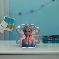 Disney Frozen 2 Elsa Figural Snowflake Ceramic Table Lamp