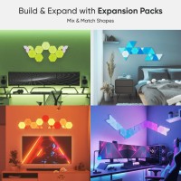 Nanoleaf Shapes Wifi And Thread Smart Rgbw 16M Color Led Dimmable Gaming And Home Decor Wall Lights Smarter Kits Hexagons Smart