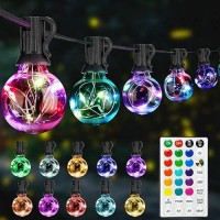 Omika Led Outdoor String Lights 30Ft Patio Lights Outdoor Waterproof Connectable Color Changing Hanging Lights 302 Shatterpro