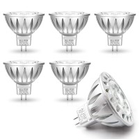 Alide Mr16 7W 4000K Natural White Led Bulbs,50W-75W Halogen Equivalent,12V Low Voltage Mr16 Gu5.3 Bulb Spotlight For Outdoor Landscape Flood Track Lighting 560Lm,38 Deg,6 Pack(Not Dimmable)