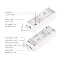 Btf-Lighting 5050Smd Fcob Cob Rgb Rgbw 4Pin 5Pin Led Strip Rt9 & 1Pcs Vp Controllers Kit 4 Zones Rf 2.4Ghz Wireless Remote Group Control Rgb Rgbw Led Strip Led Bulb