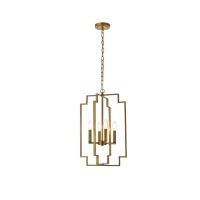 Rosenfeld 4 Lights Pendant In Brass