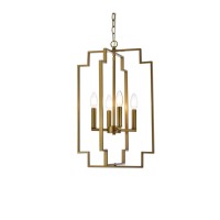 Rosenfeld 4 Lights Pendant In Brass