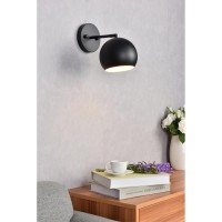 Othello 1 Light Black Wall Sconce