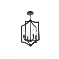 Kiera 4 Lights Pendant In Black