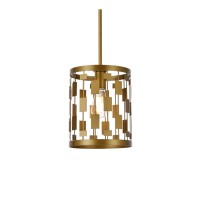 Levante 1 Light Pendant In Brass