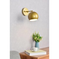 Othello 1 Light Brass Wall Sconce