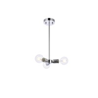 Reyes 3 Lights Chrome Pendant