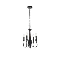 Flynx 4 Lights Pendant In Black