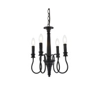 Flynx 4 Lights Pendant In Black