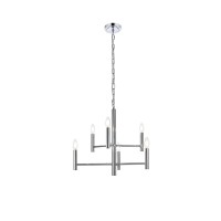 Carmella 6 Lights Pendant In Chrome