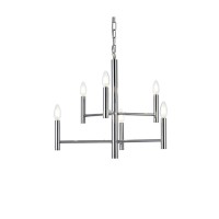 Carmella 6 Lights Pendant In Chrome