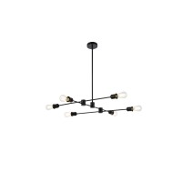 Xavier 6 Lights Pendant In Black