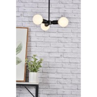 Reyes 3 Lights Black Pendant